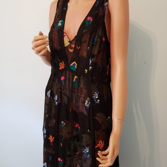 NWT Anthropologie Floreat two pieces Embroidered Dress. Size 8. - Picture 4 of 16